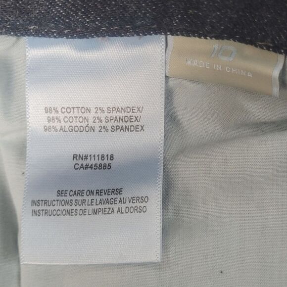 MICHAEL Michael Kors Jeans Y2K Low Rise Boot Cut Denim Stud Sausalito 10 New - Picture 13 of 14